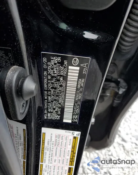 2020 Lexus Ux 200 из США, поврежденный, VIN JTHP3JBH2L2024807